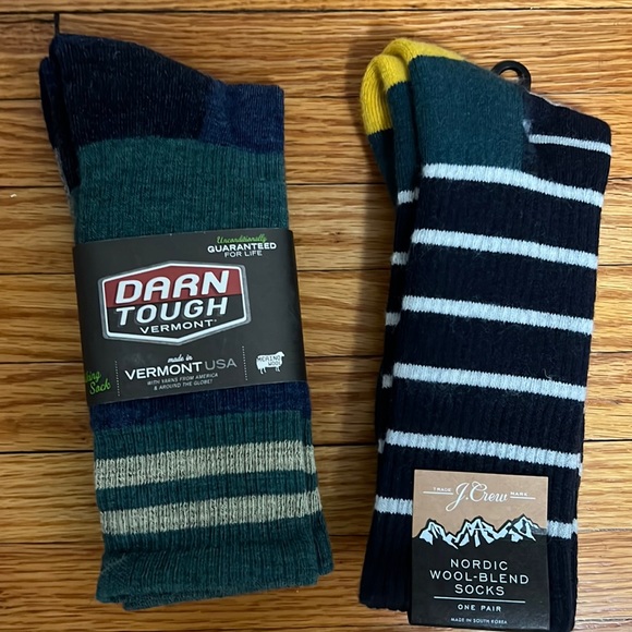 darn tough Underwear & Socks Nwt Two Pairs Darn Tough Jcrew Nordic